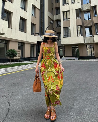 Zara abito midi stampato - zara,