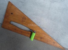 SQUADRA DA SARTO SAGOMA IN LEGNO DI FAGGIO ACCADEMIA MAGDA DE LAZZARI TORINO 