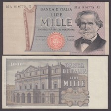 ITALY  P.101c  1000 1,000