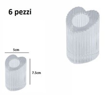 x Set 6 Pezzi Porta Candele