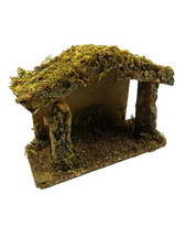 Capanna Artigianale Cm 8x18x13h Paesaggio Grotta + Scelta Pastori Presepe