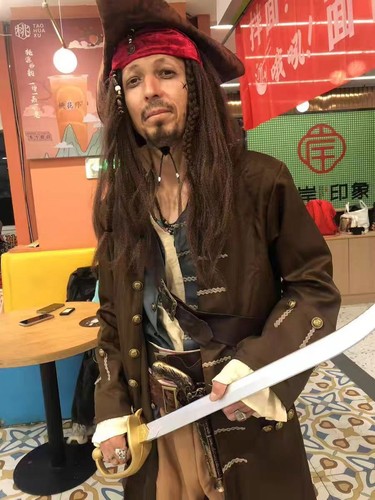 Costume jack sparrow - sparrow, adulto