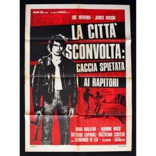 manifesto LA CITTA' SCONVOLTA caccia spietata ai rapitori luc merenda di leo A20