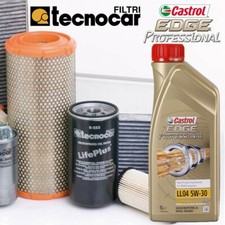 208 1.4 HDI  cambio olio motore 5w30 Castrol Edge Professional LL 04 e 4 filtri 