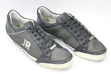 RICHMOND scarpe uomo tg 8 Europa 41 grigio tela pelle nera S7567