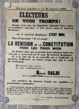 Election Législative 1889