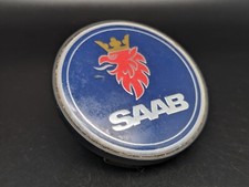 SAAB Ø 63MM LOGO SIGLA EMBLEMA FREGIO STEMMA SCRITTA TARGHETTA BADGE TARGA NOME
