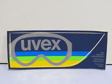vecchio ADESIVO UVEX OCCHIALI PROTETTIVI DA SCI sticker pubblicitario vintage di