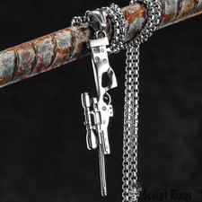 Collana con ciondolo pistola