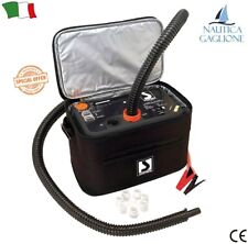 GONFIATORE ELETTRICO TURBO MAX 12V GOMMONE BATTELLO GIOCHI ACQUA AUTOMATICO