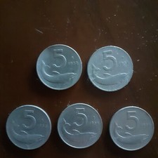 LOTTO 5 MONETE 5 LIRE - 1 DEL