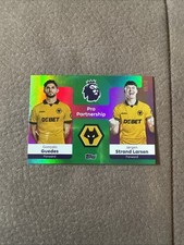TOPPS 25-2026 EPL PREMIER LEAGUE WOLVERHAMPTON GUEDES LARSEN PARTNERSHIP /99