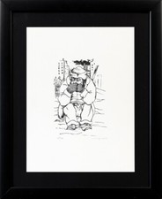 GIUSEPPE MIGNECO (1908-1997) Litografia Opera Figura cm 40x30 Opera con cornice