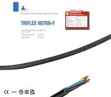 CAVO ELETTRICO 5 x 1,5 mm2 H07RN-F 5 N.5 Conduttori 10 Metri MADE IN ITALY