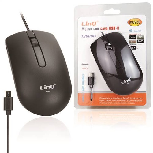 Mouse usb type tasti - c, cavo
