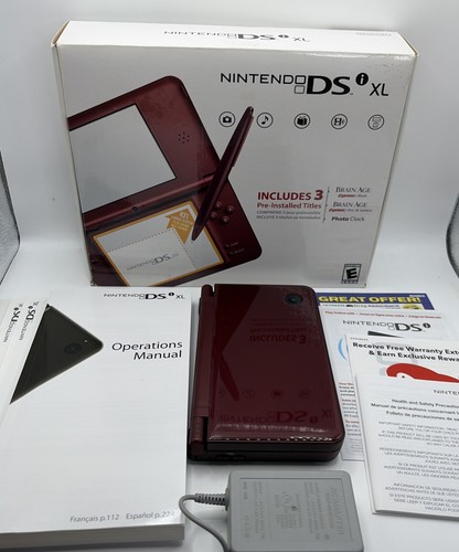 Nintendo dsi burgundy red - burgundy,