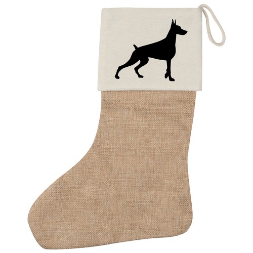 Calza natale dobermann - calza, di
