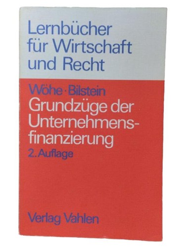 Wöhe bilstein finanza - wöhe-bilstein,