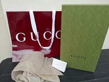 Authentic Gucci Box 37x21x14 cm + Shopping Bag – Designer Gift Packaging