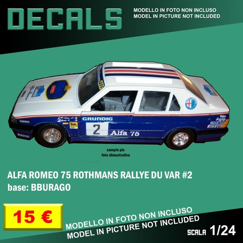 Decals repro alfa romeo - decals, 75