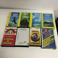 8x VIDEOCASSETTE VHS GENERI