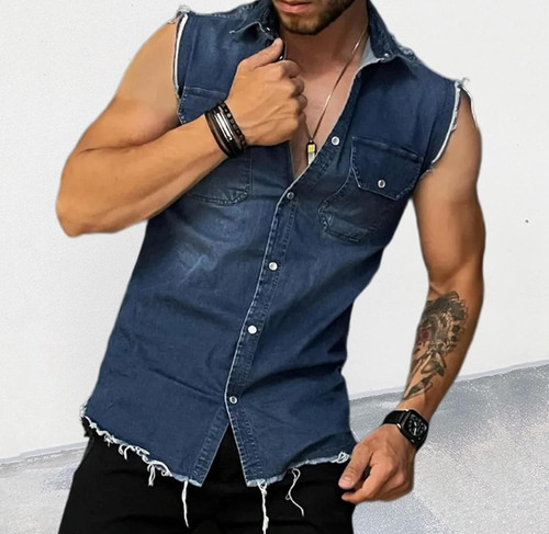 Camicia gilet jeans per - camicia,