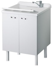 Mobile Lavatoio Negrari Arcobaleno 60x60 cm - in Nobilitato Idrofugo con Manigli