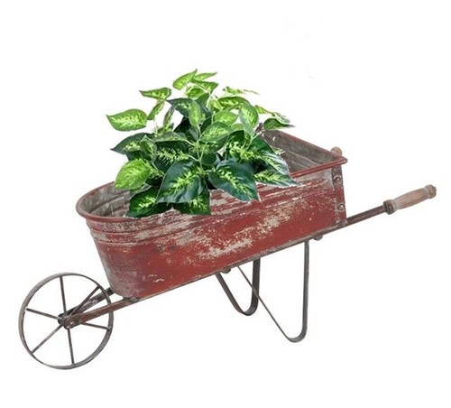Carriola decorazione giardino - decorazione,