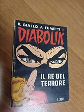 DIABOLIK R 1  Ristampa Costola Bianca " Il Re Del Terrore" 1978 Ottima
