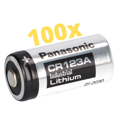 100x panasonic cr123a - panasonic, 3v