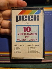PEEK N° 9 Commodore 64 Cassetta Edicola Giochi C64 FERMONT VIC20