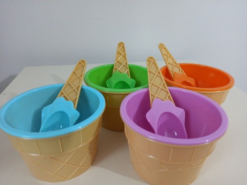 Coppette gelato colorate - coppette,