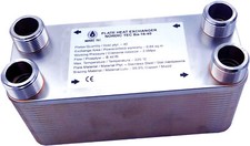 SCAMBIATORE di calore a piastre ACCIAIO INOX NORDIC TEC 1"  inox 316L 100-230 kW