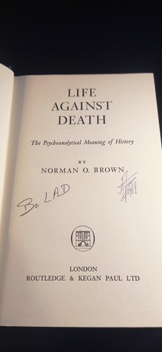 Life against death norman o - norman,