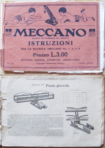 Libretto istruzioni meccano - istruzioni,