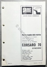 Catalogo Parti di Ricambio della Trattrice SAME - Corsaro 70 Synchro - 1980