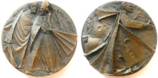 Rara medaglia visita Giovanni Paolo II a Bologna 1982 - Incisore Angelo Grilli