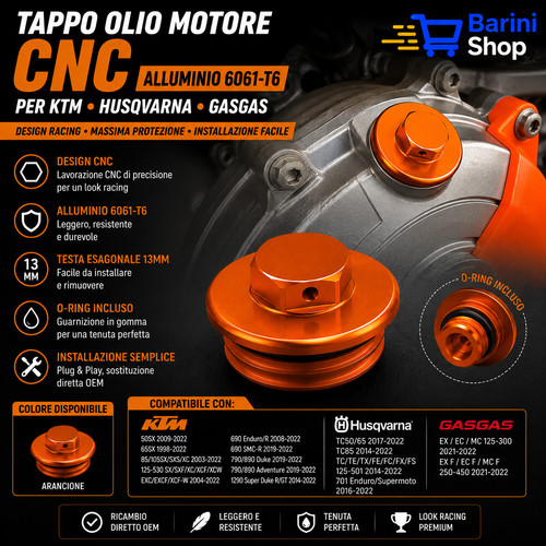 Tappo olio cnc moto - moto, ktm