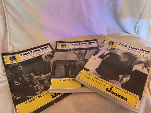 Table tennis news magazine - table, x3
