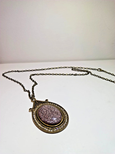 Collana bronzo vintage - bronzo, lava