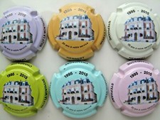 Série de 6  capsules de champagne  HERBERT stéphane, 1995 - 2015