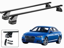 BARRE PORTATUTTO PORTAPACCHI TETTO PER AUDI A4 (B9/8W) 4 PORTE 2015-2024 ACCIAIO