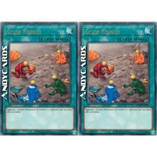 2x SCAVI FOSSILI • (Fossil Dig) • Rara Oro • MGED IT057 • Unl • YUGIOH ANDYCARDS
