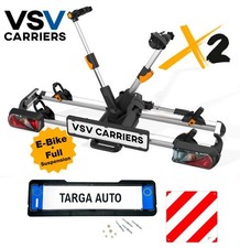 Portabici gancio traino VSV-X2 2 bici e-bike bici biammortizzate 60kg