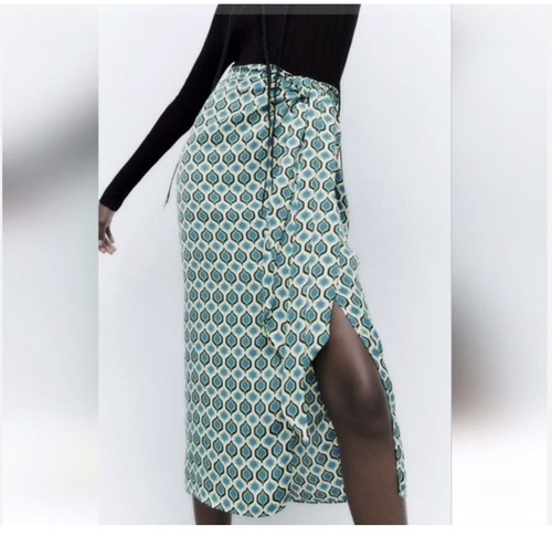 Zara donna verde stampa - zara,