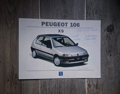 Brochure peugeot 106 4 - brochure,