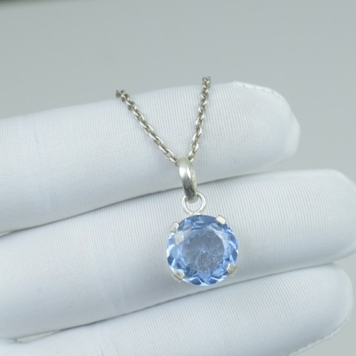 Collana acquamarina taglio - collana,