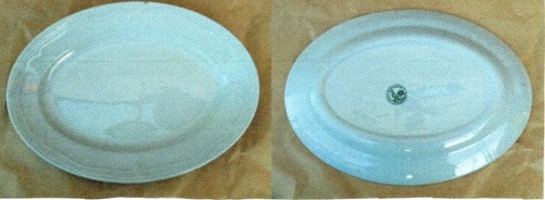 Piatto ovale ceramica galvani - piatto,