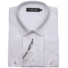 PARADIGM® Camicia formale DC puro cotone non ferro/bianco - 16"