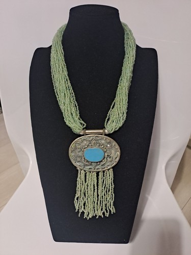 Collana vintage con pietre - vintage,